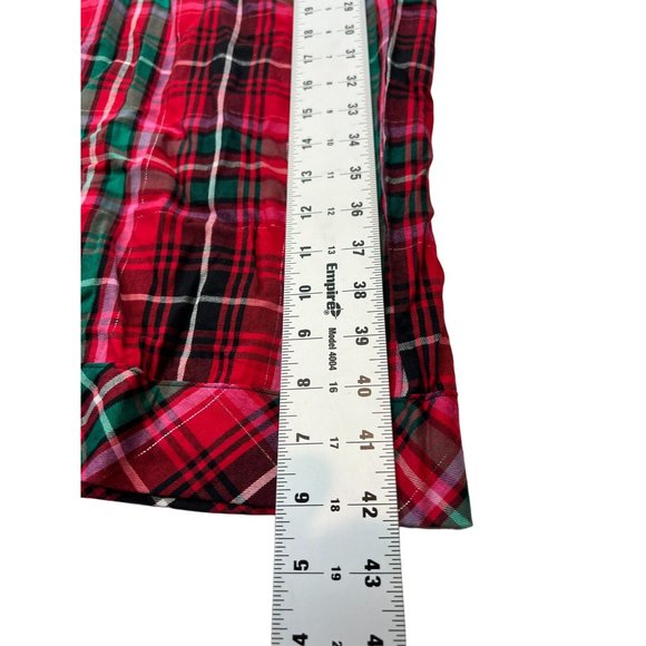 NWT Victoria Secret Plaid Pajama Set Long Sleeve Button Up Cotton Red XL - Picture 11 of 11